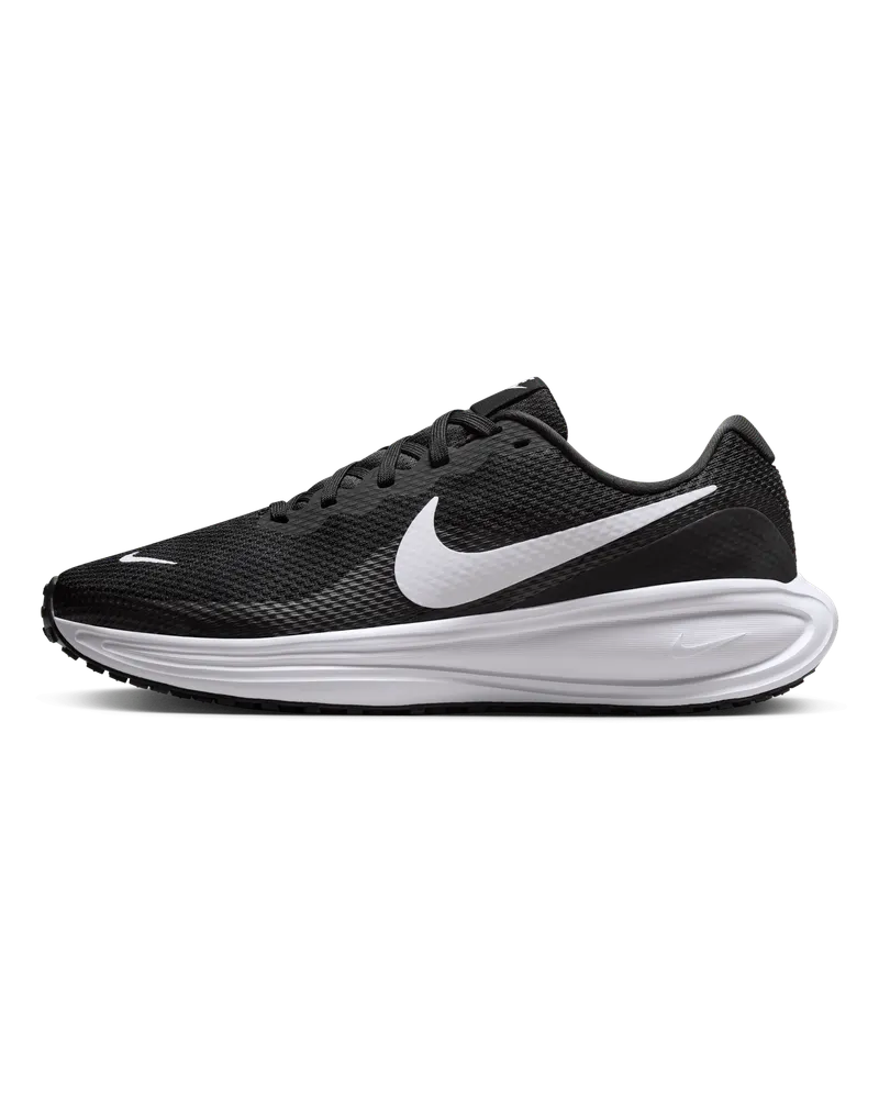 Nike Revolution 8 Straßenlaufschuh (Damen, extraweit) - Schwarz Schwarz