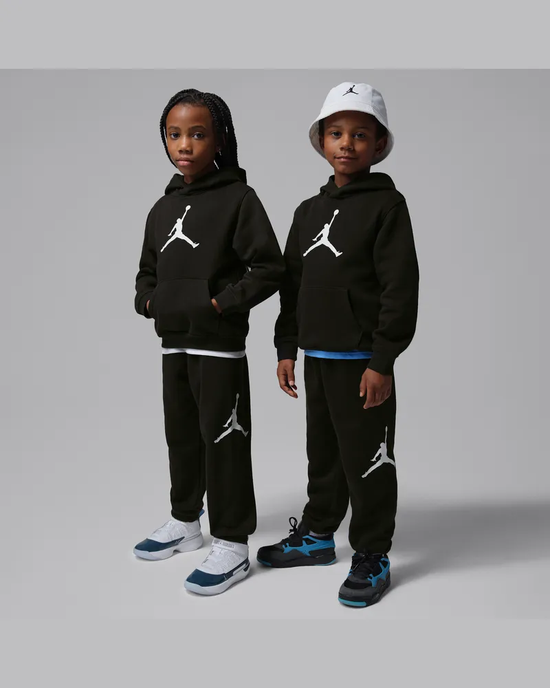 Jordan Jumbo Jumpman 2-teiliges Fleece-Hoodie-Set (jüngere Kinder) - Schwarz Schwarz