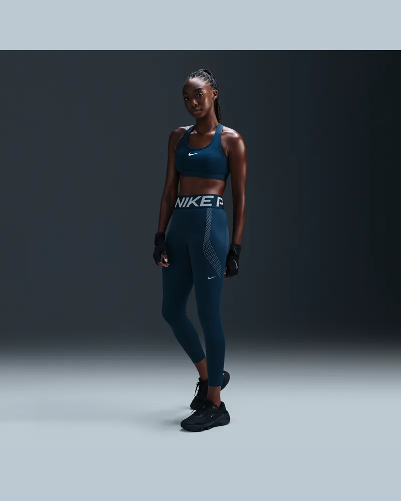 Nike Pro Sculpt 7/8-Leggings mit hohem Bund (Damen) - Blau Blau