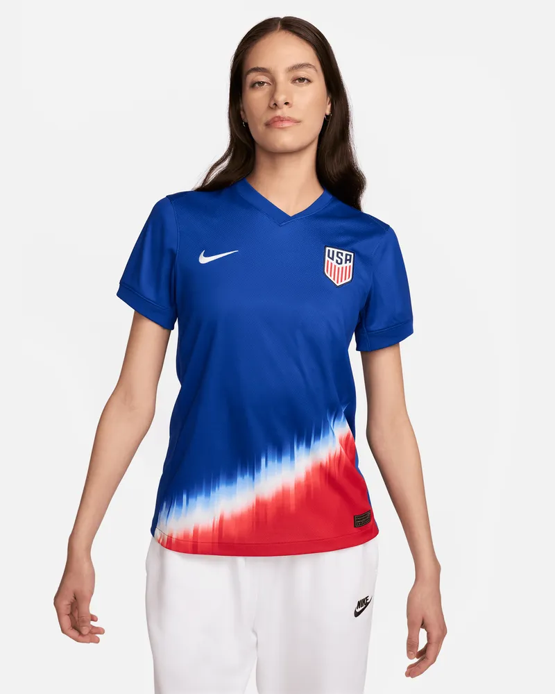 Nike USMNT 2024 Stadium Away  Replica Fußballtrikot mit Dri-FIT-Technologie (Damen) - Blau Blau