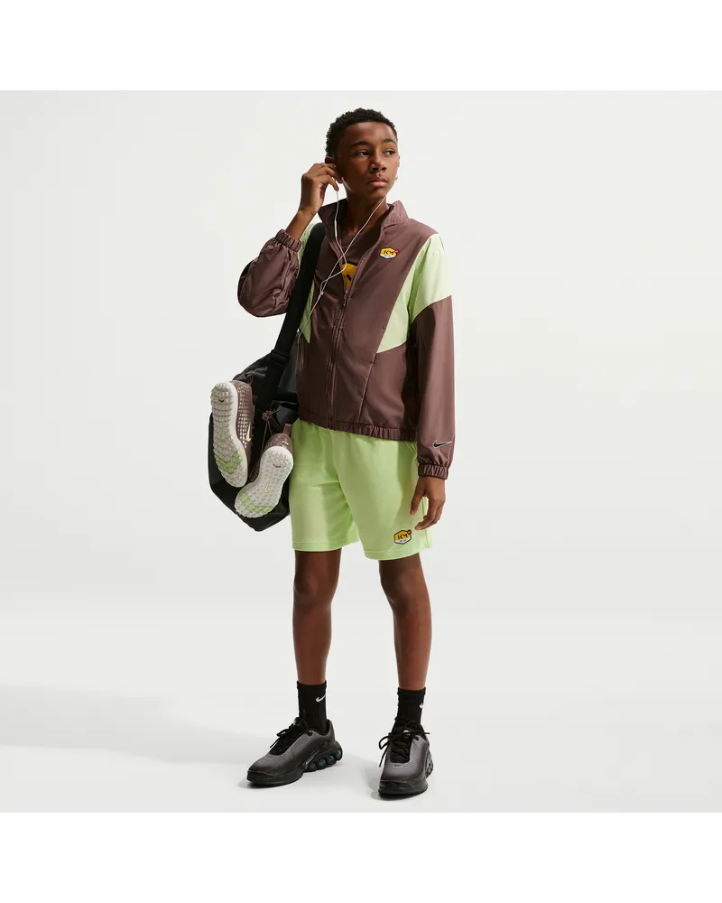 Nike Kylian Mbappé Club Fleece Fußball-Shorts (ältere Kinder) - Grün Grün