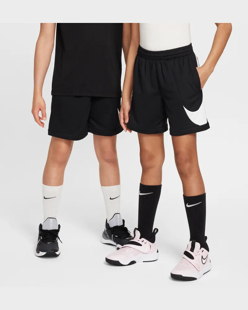 Nike Multi+ Trainingsshorts mit Dri-FIT-Technologie für ältere Kinder - Schwarz Schwarz