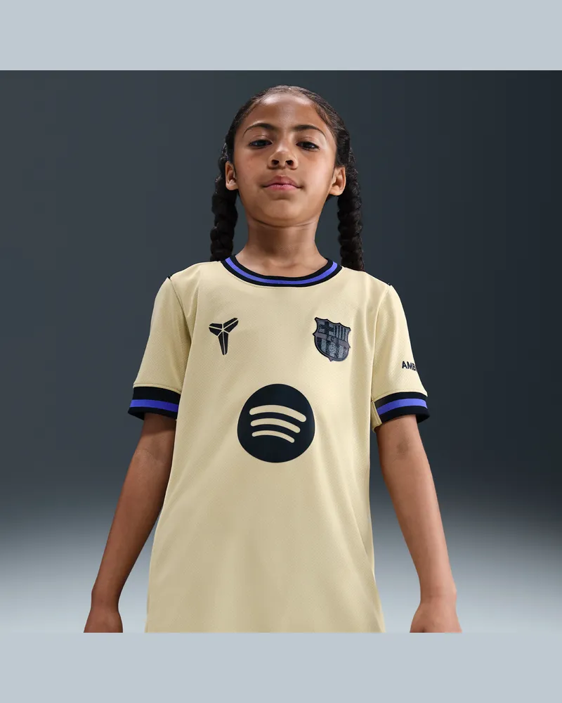 Nike FC Barcelona 2025/26 Stadium Away Kobe Replika-Fußballtrikot mit Dri-FIT-Technologie (ältere Kinder) - Braun Braun