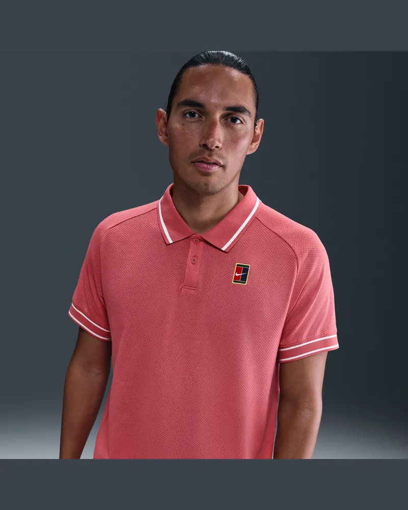 Nike Court Heritage Herren-Tennis-Poloshirt - Rot Rot