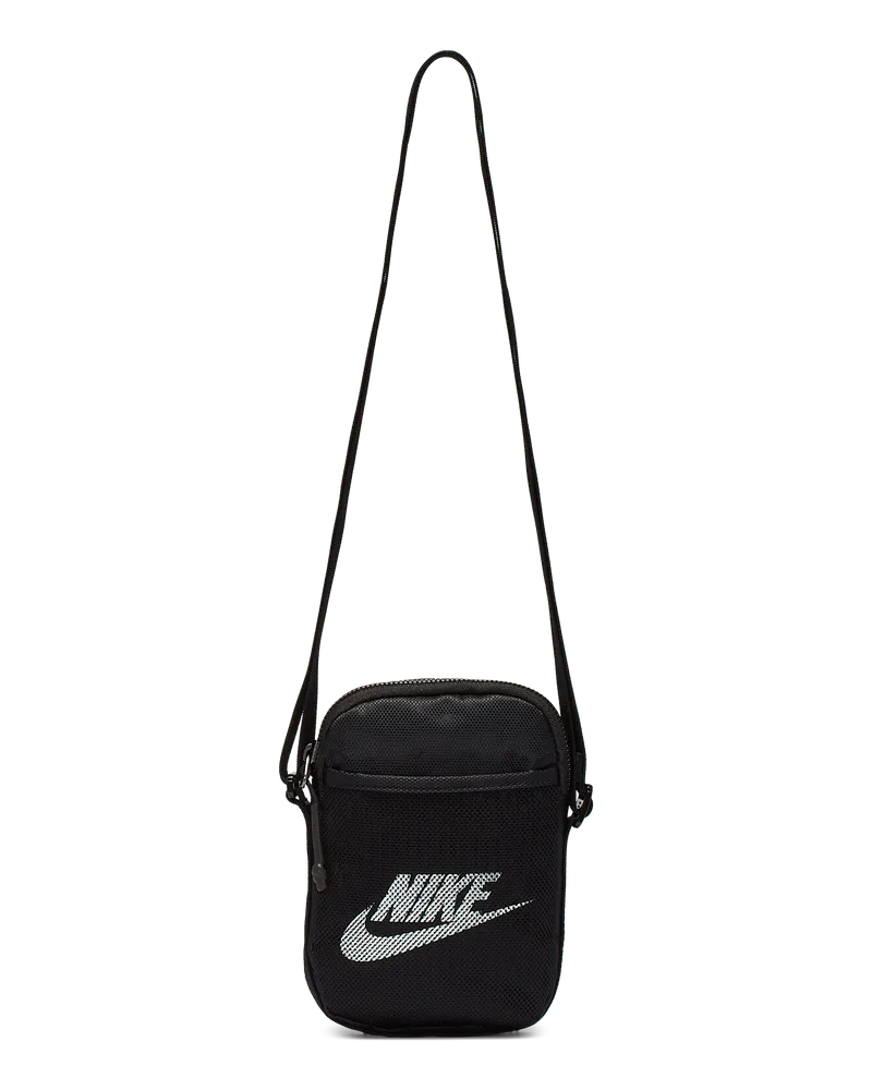 Nike Heritage Crossbody-Tasche (klein, 1 l) - Schwarz Schwarz