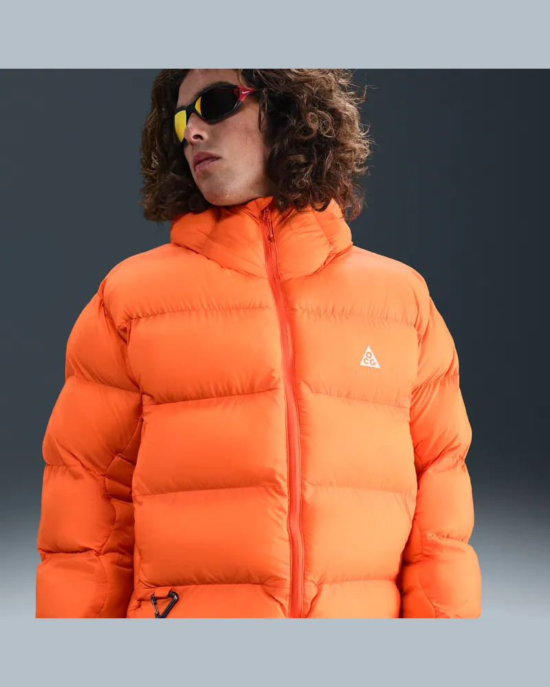 Nike ACG "Lunar Lake" PrimaLoft® Therma-FIT ADV lockere Jacke mit Kapuze (Herren) - Orange Orange