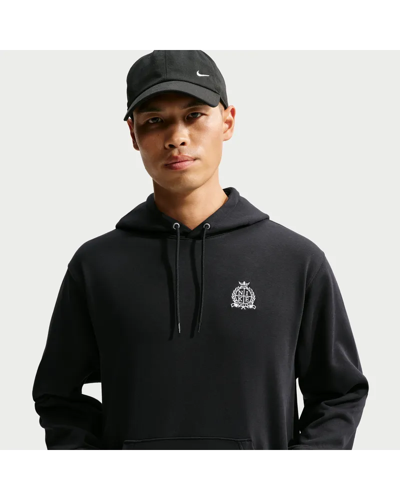 Nike Club French-Terry-Hoodie für Herren - Schwarz Schwarz