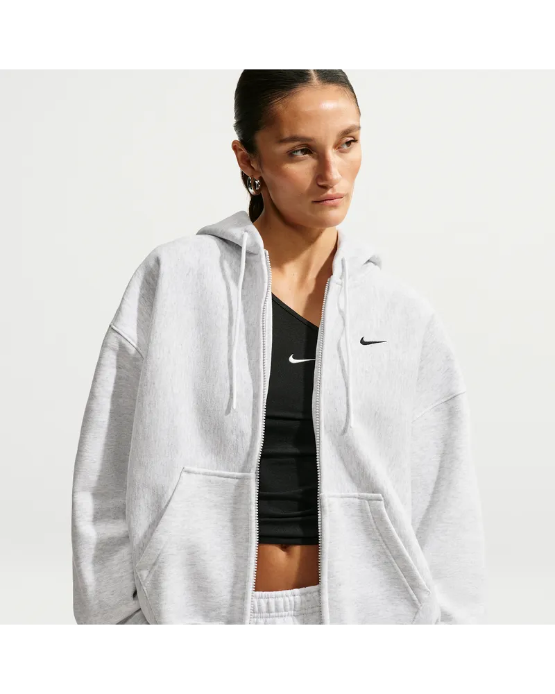 Nike Studio Fleece Heavyweight Oversize-Kapuzenjacke (Damen) - Braun Braun