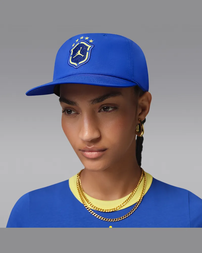 Jordan Pro unstrukturierte Cap mit flachem Schirm - Blau Blau