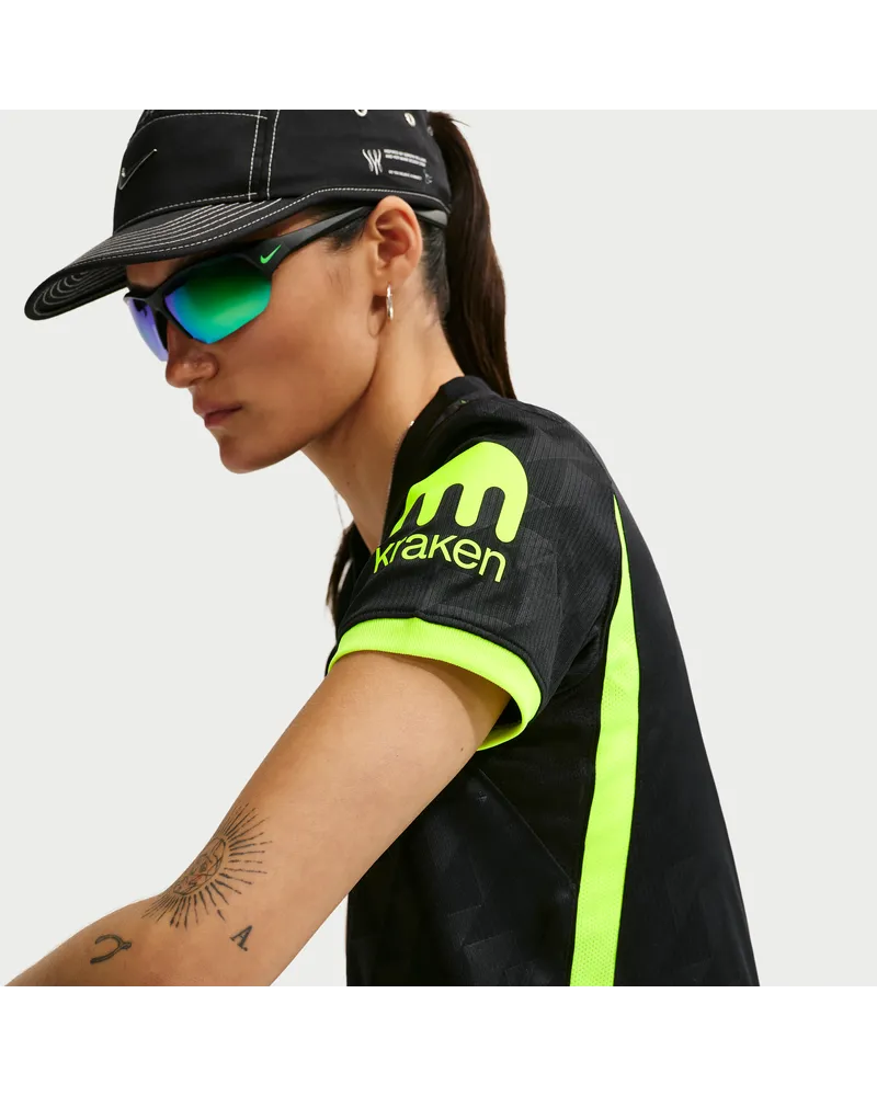 Nike Atlético Madrid 2026/27 Stadion Auswärtsspiel  Replika-Fußballtrikot mit Dri-FIT-Technologie (Damen) - Schwarz Schwarz