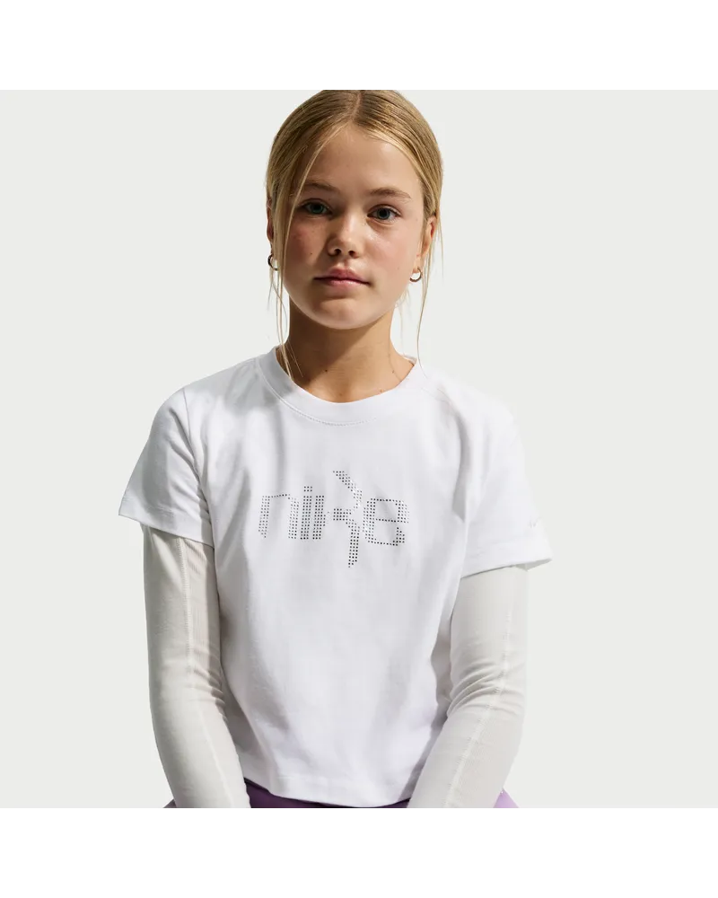 Nike Kurz-T-Shirt (Mädchen) - Weiß Weiß