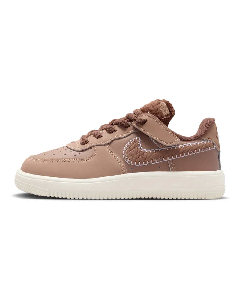 Nike Force 1 Low EasyOn Schuh (jüngere Kinder) - Braun Braun