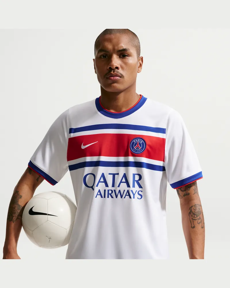 Nike Paris Saint-Germain Home  Pre-Match-Fußballoberteil mit Dri-FIT-Technologie (Herren) - Weiß Weiß