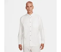Life Oxford-Langarmhemd mit Knopfleiste für Herren - Weiß