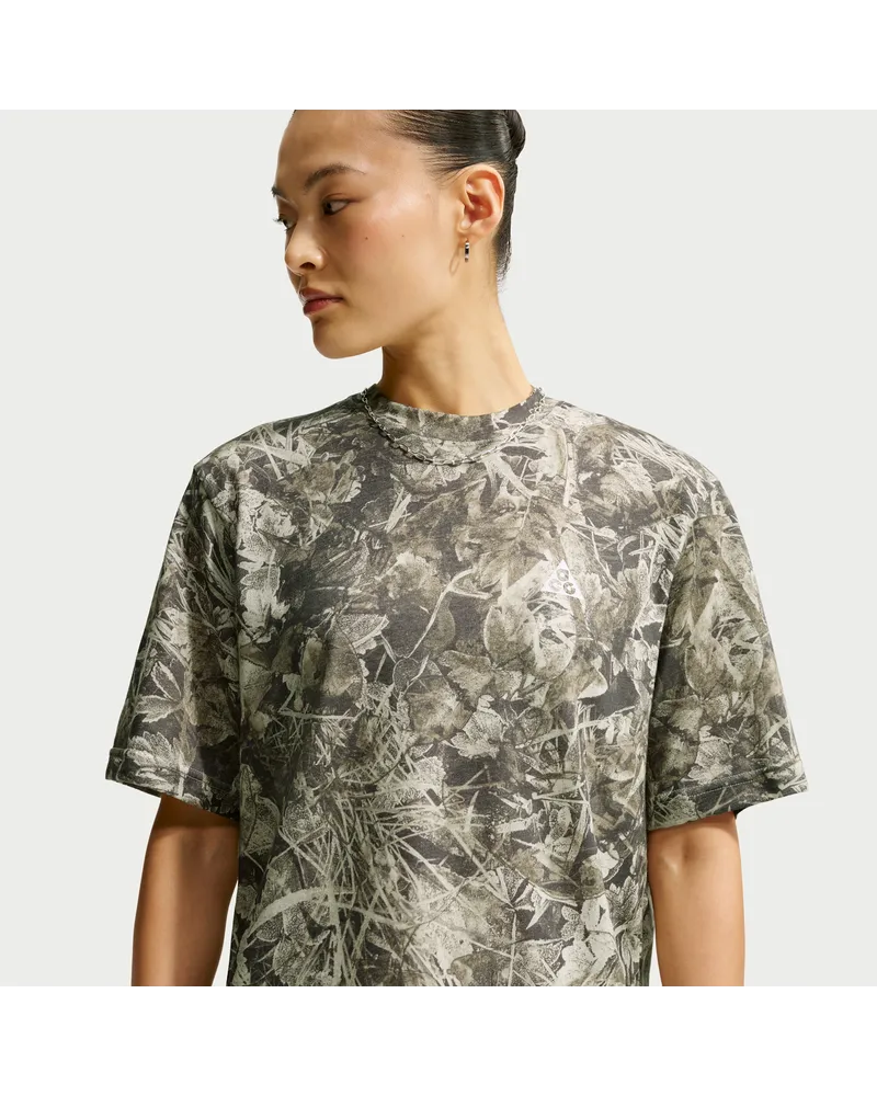 Nike ACG "Chamo Camo" Dri-FIT Traillauf-T-Shirt (Damen) - Weiß Weiß