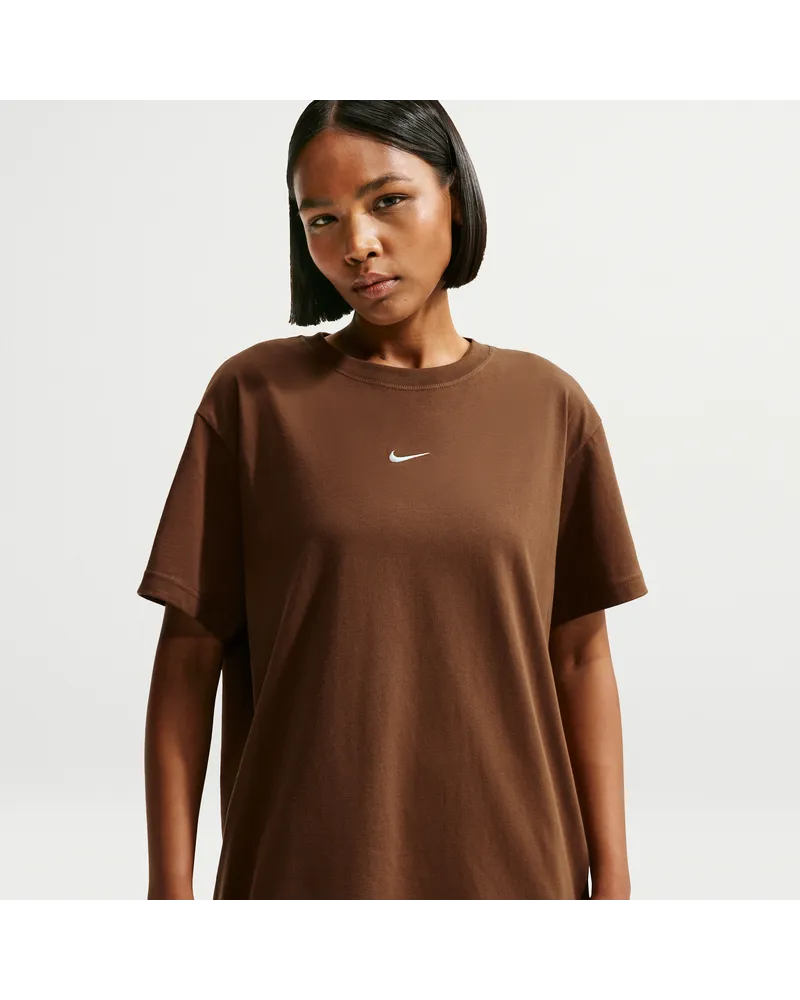 Nike Classic Oversize-T-Shirt (Damen) - Braun Braun