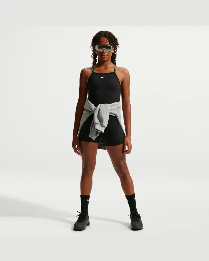 Nike One Dri-FIT Bodysuit für ältere Kinder (Mädchen) - Schwarz Schwarz
