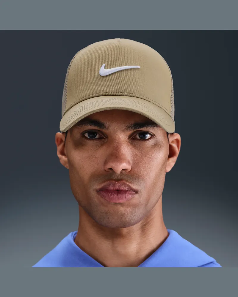 Nike Rise strukturierte Trucker-Cap - Braun Braun