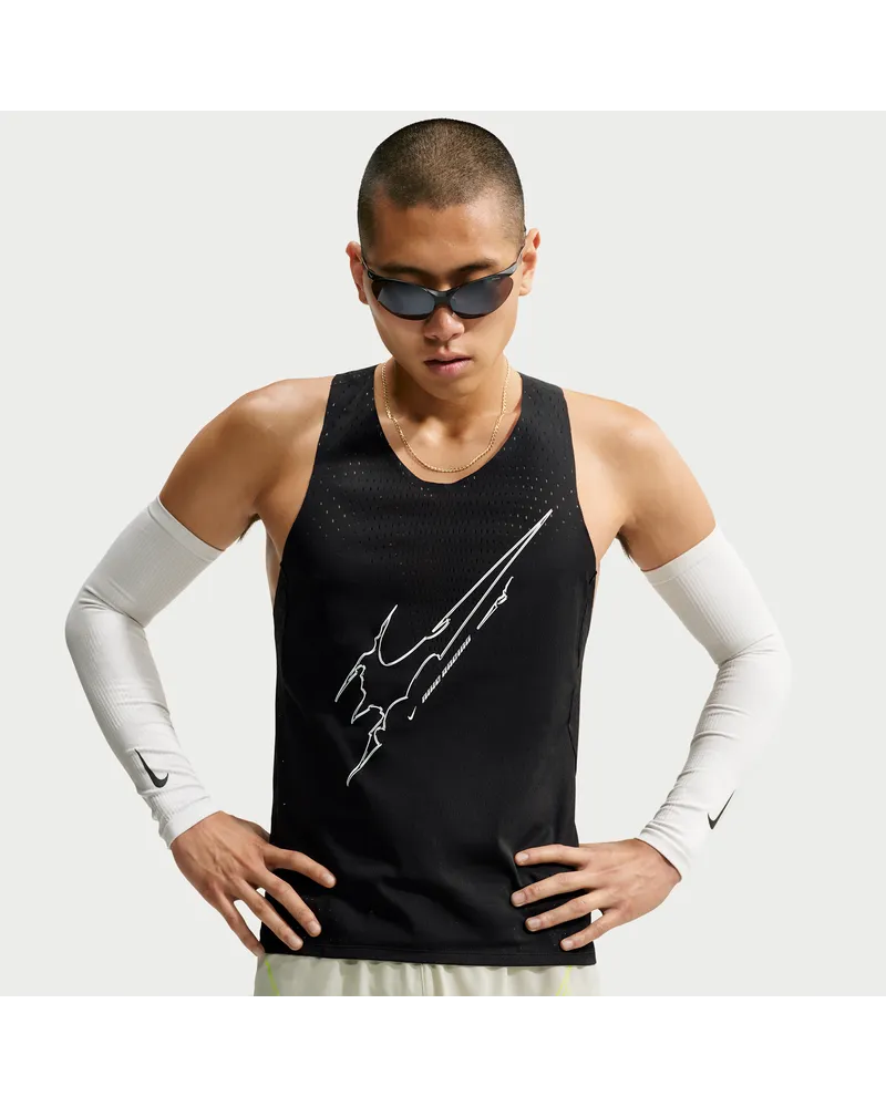 Nike AeroSwift Dri-FIT ADV Lauf-Singlet (Herren) - Schwarz Schwarz