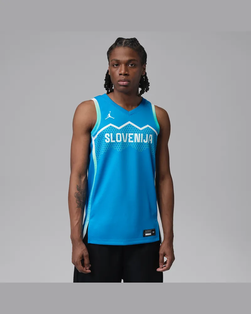 Jordan Slowenien  Limited Jersey Auswärtstrikot (Herren) - Blau Blau