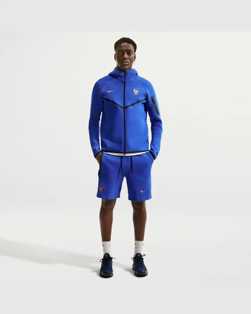 Nike FFF Tech Fleece  Fußballshorts (Herren) - Blau Blau