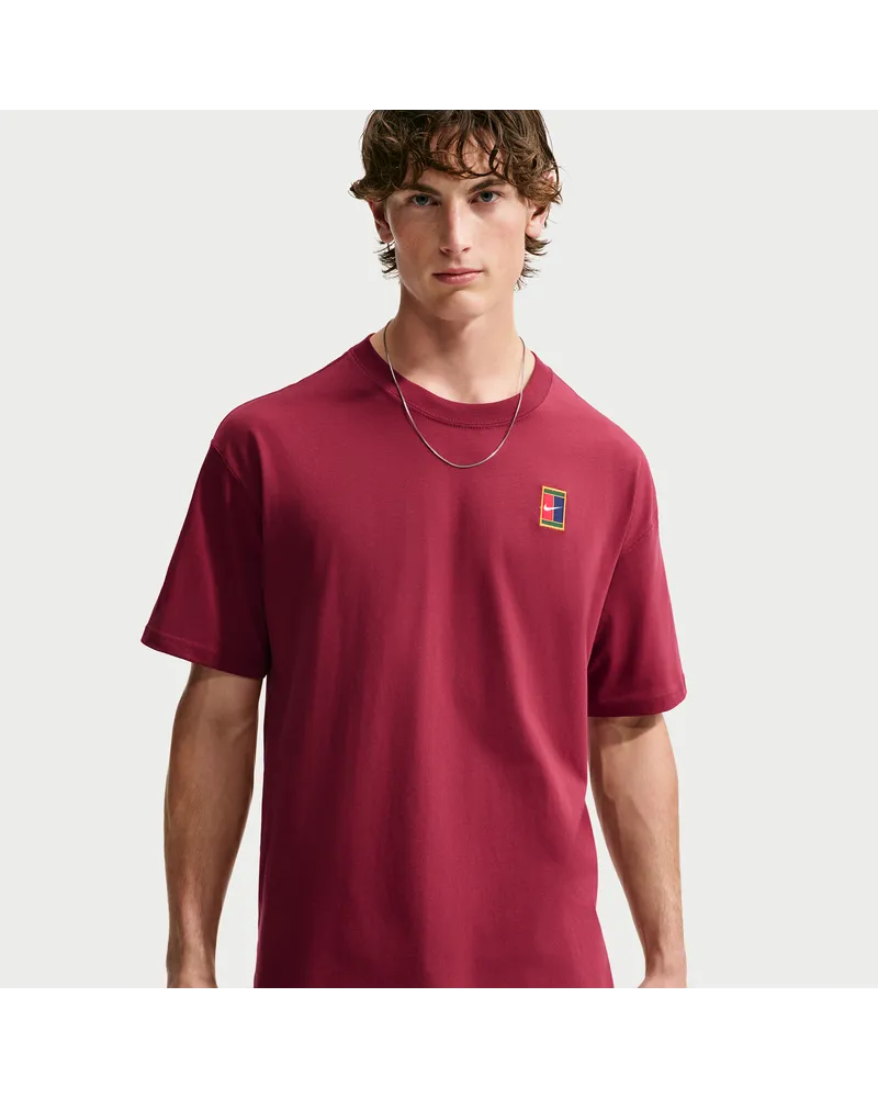 Nike Court Max90 Tennis-T-Shirt (Herren) - Rot Rot