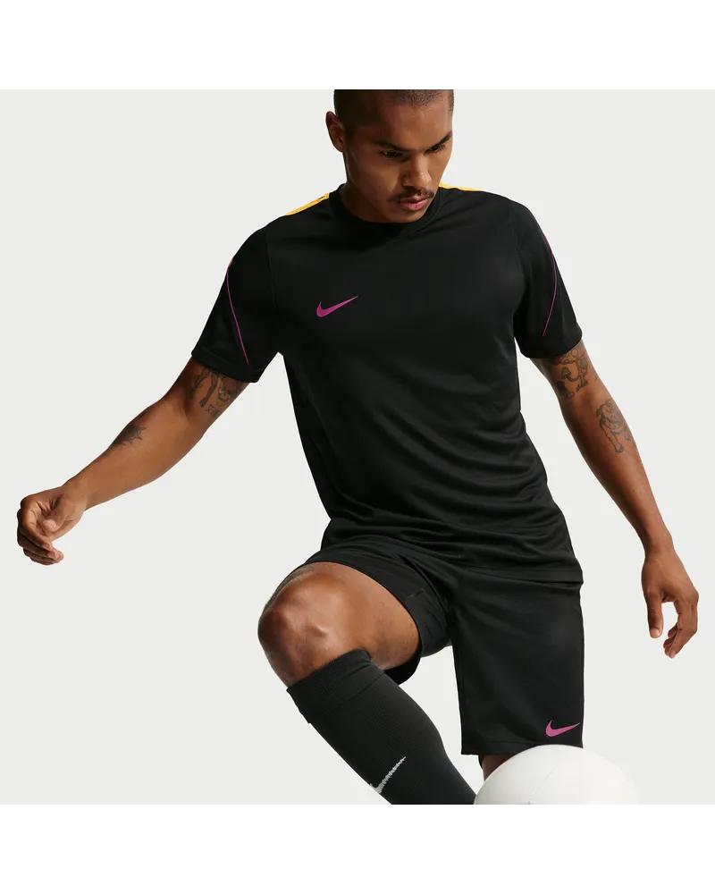 Nike Strike Dri-FIT Kurzarm-Fußballoberteil für Herren - Schwarz Schwarz