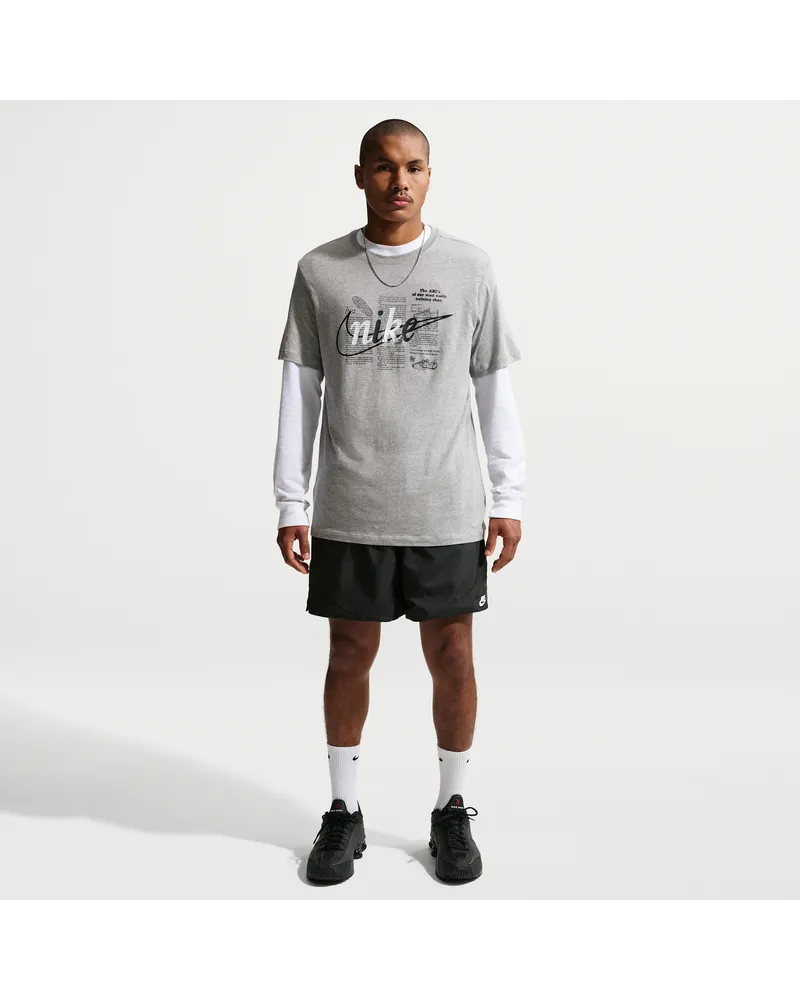 Nike Windrunner leichte, gewebte Herrenshorts - Schwarz Schwarz