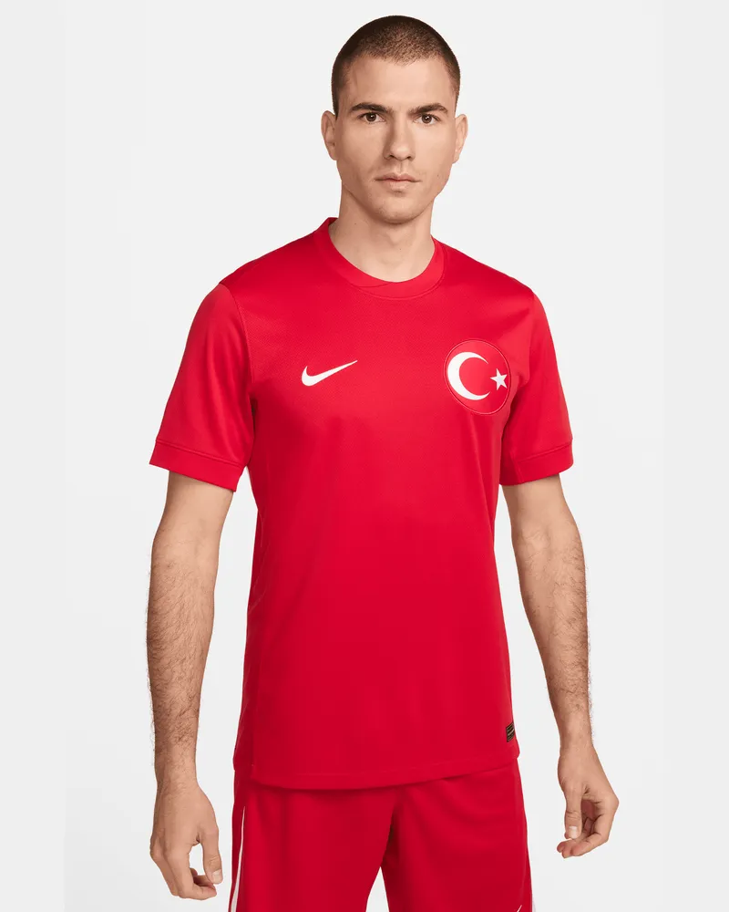 Nike Türkei 2024/25 Stadium Away  Replica Fußballtrikot mit Dri-FIT-Technologie für Herren - Rot Rot