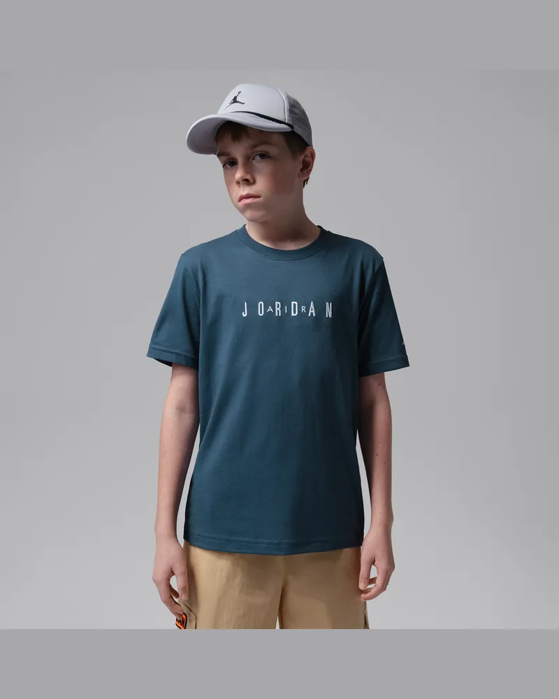 Jordan T-Shirt mit aufgesticktem Logo (ältere Kinder) - Blau Blau