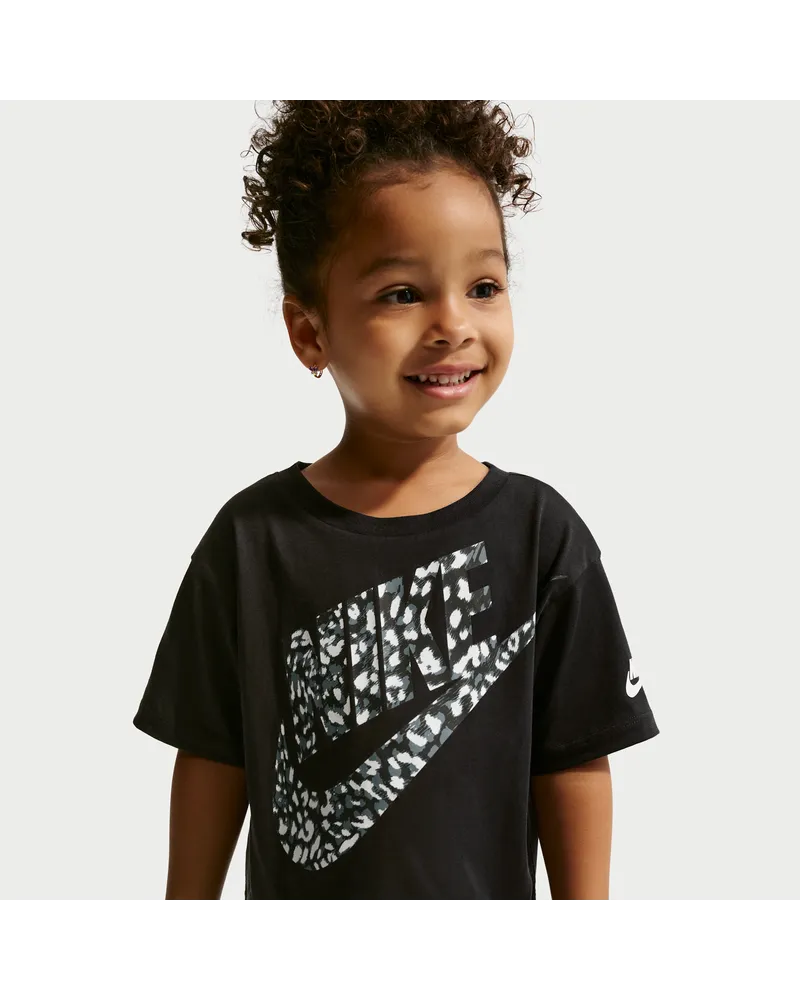 Nike T-Shirt mit Animal-Print für Kleinkinder - Schwarz Schwarz