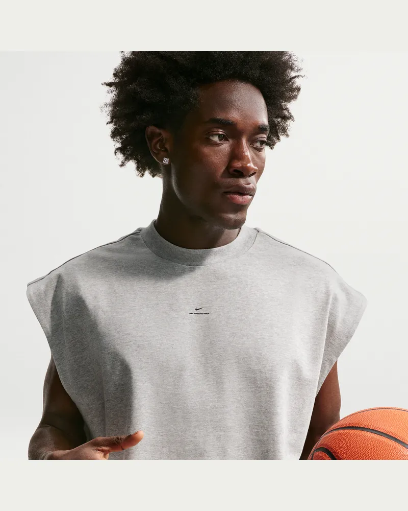 Nike Standard Issue ärmelloses Dri-FIT Basketball-Oberteil (Herren) - Grau Grau