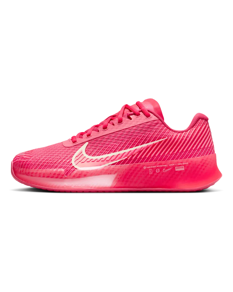 Nike Court Air Zoom Vapor 11 Damen-Tennisschuh für Hartplätze - Pink Pink