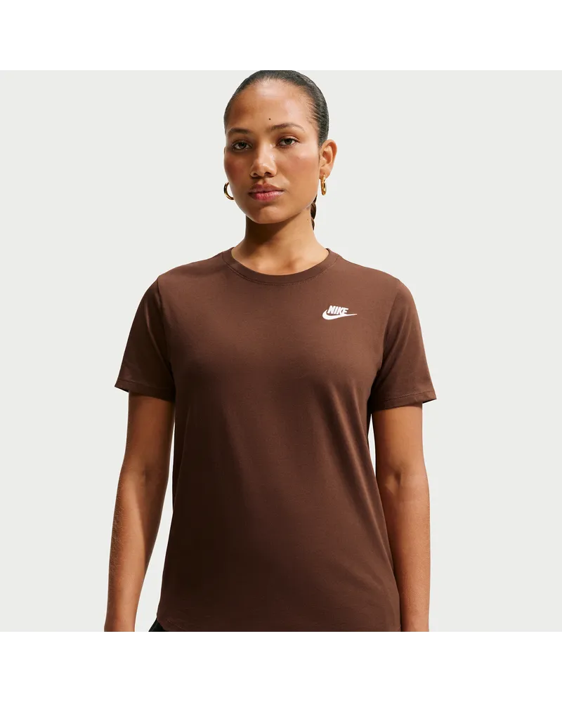 Nike Club Essentials Damen-T-Shirt - Braun Braun
