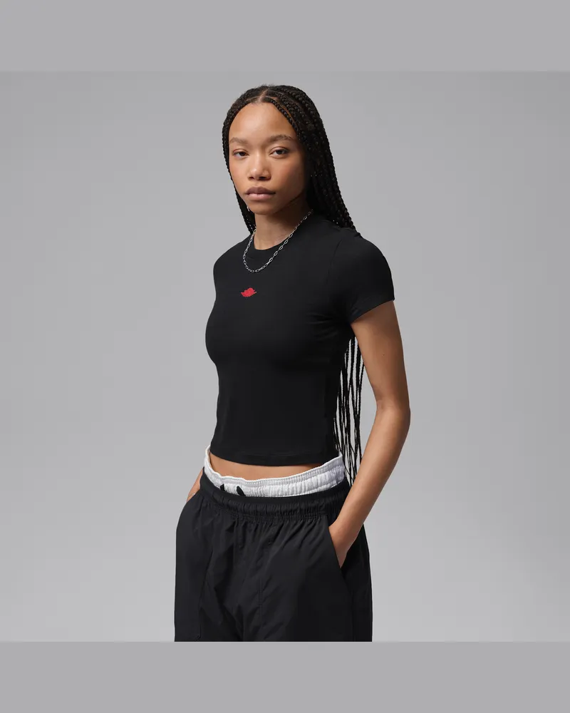 Jordan Flight Damen-T-Shirt - Schwarz Schwarz