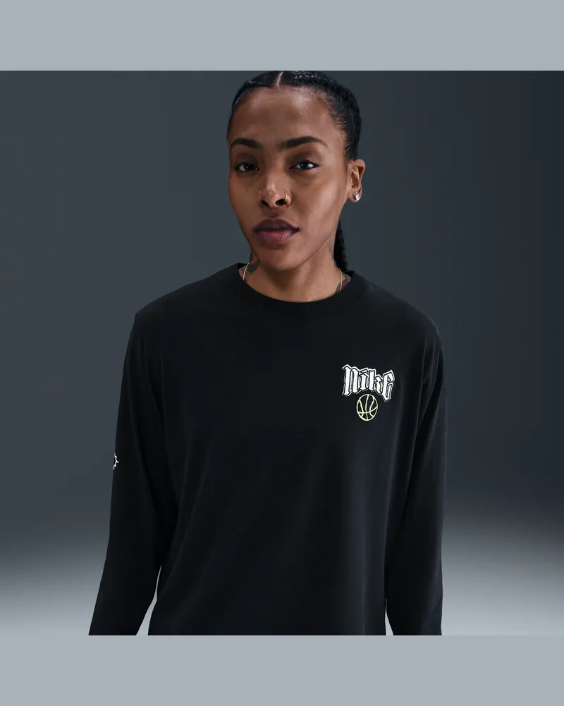 Nike Dri-FIT Basketball-T-Shirt (Damen) - Schwarz Schwarz
