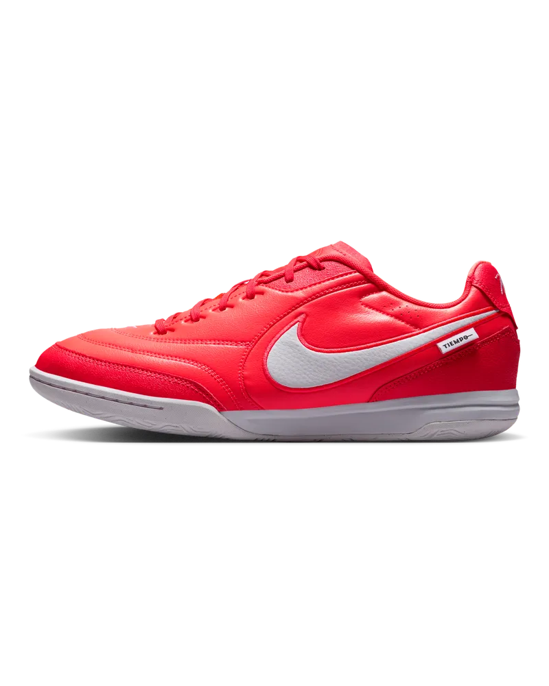 Nike Tiempo Streetgato Low-Top-Fußballschuh für Hallen- und Hartplätze - Rot Rot