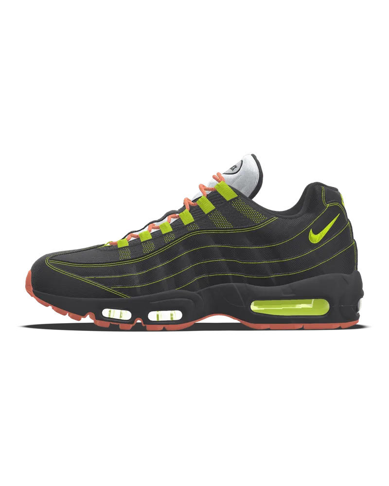 Nike Air Max 95 By You personalisierbarer Damenschuh - Schwarz Schwarz