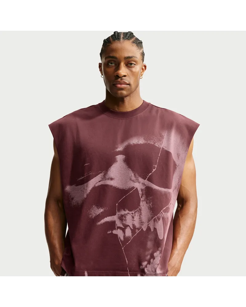 Nike Ja Standard Issue ärmelloses Basketball-Oberteil (Herren) - Rot Rot