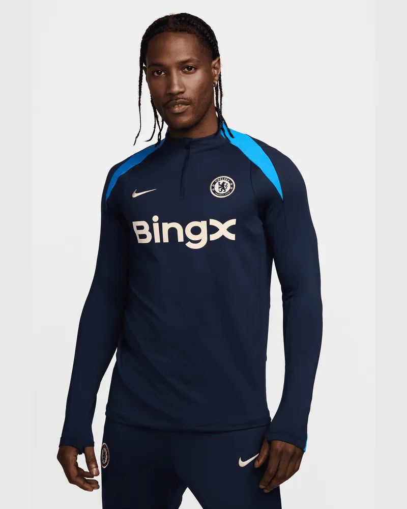 Nike FC Chelsea Strike  Dri-FIT Fußball-Drill-Oberteil für Herren - Blau Blau