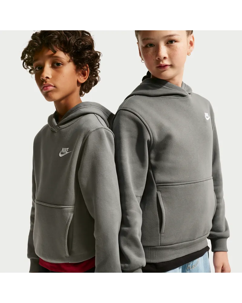 Nike Club Fleece Hoodie für ältere Kinder - Grau Grau