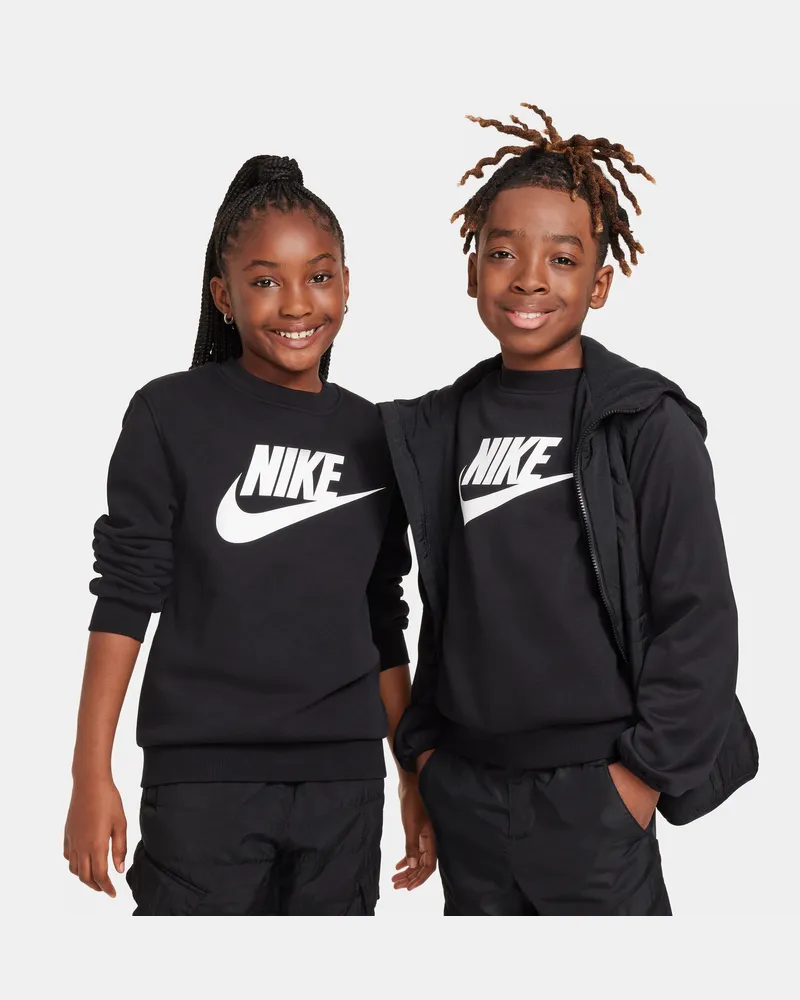 Nike Club Fleece Sweatshirt für ältere Kinder - Schwarz Schwarz