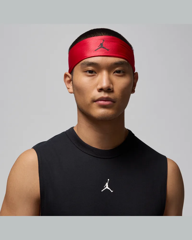 Jordan Performance Sport verstellbares Dri-FIT-Stirnband - Rot Rot