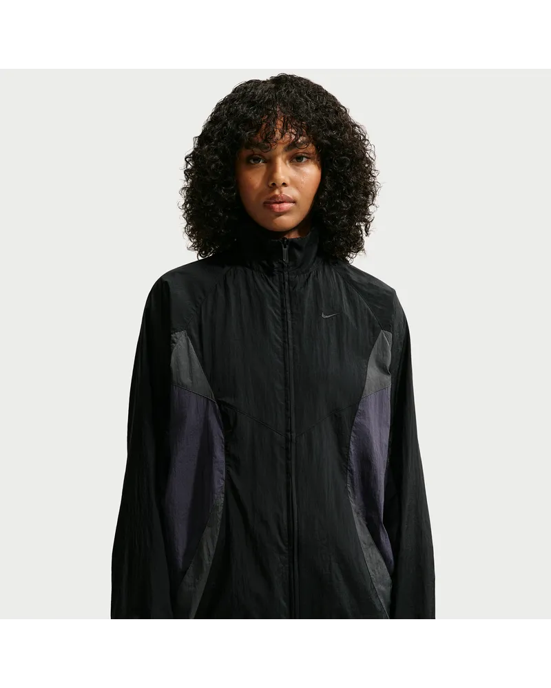 Nike Oversize-Track-Jacket (Damen) - Schwarz Schwarz