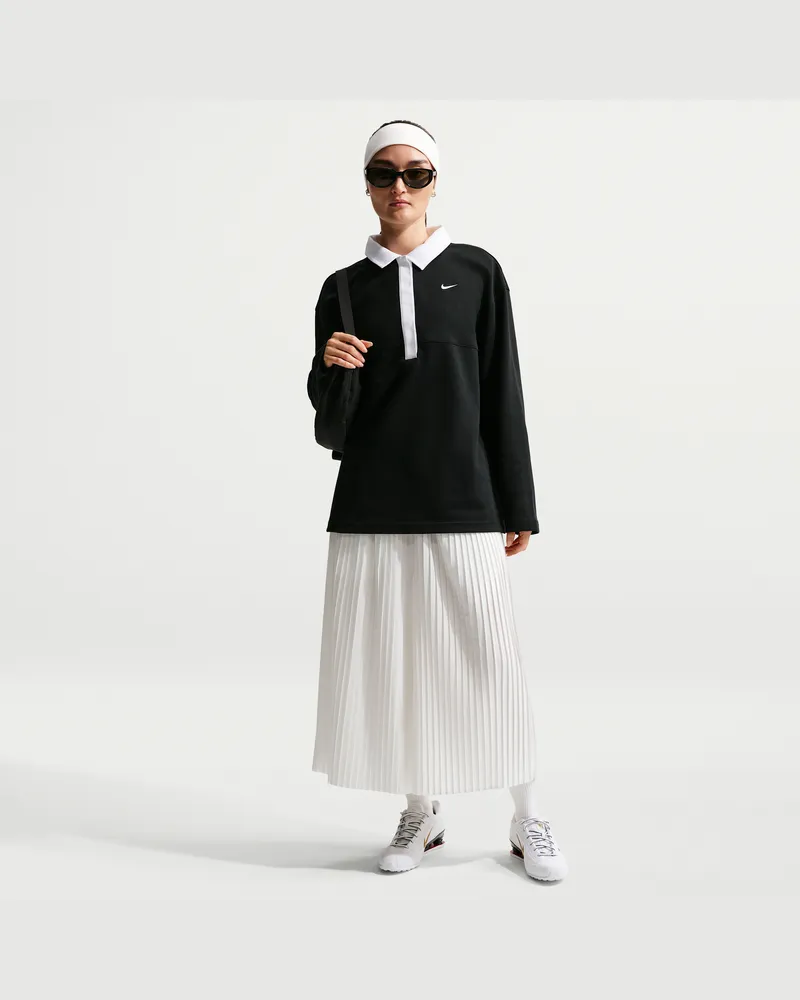 Nike Oversize-Hosenrock mit mittelhohem Bund (Damen) - Weiß Weiß