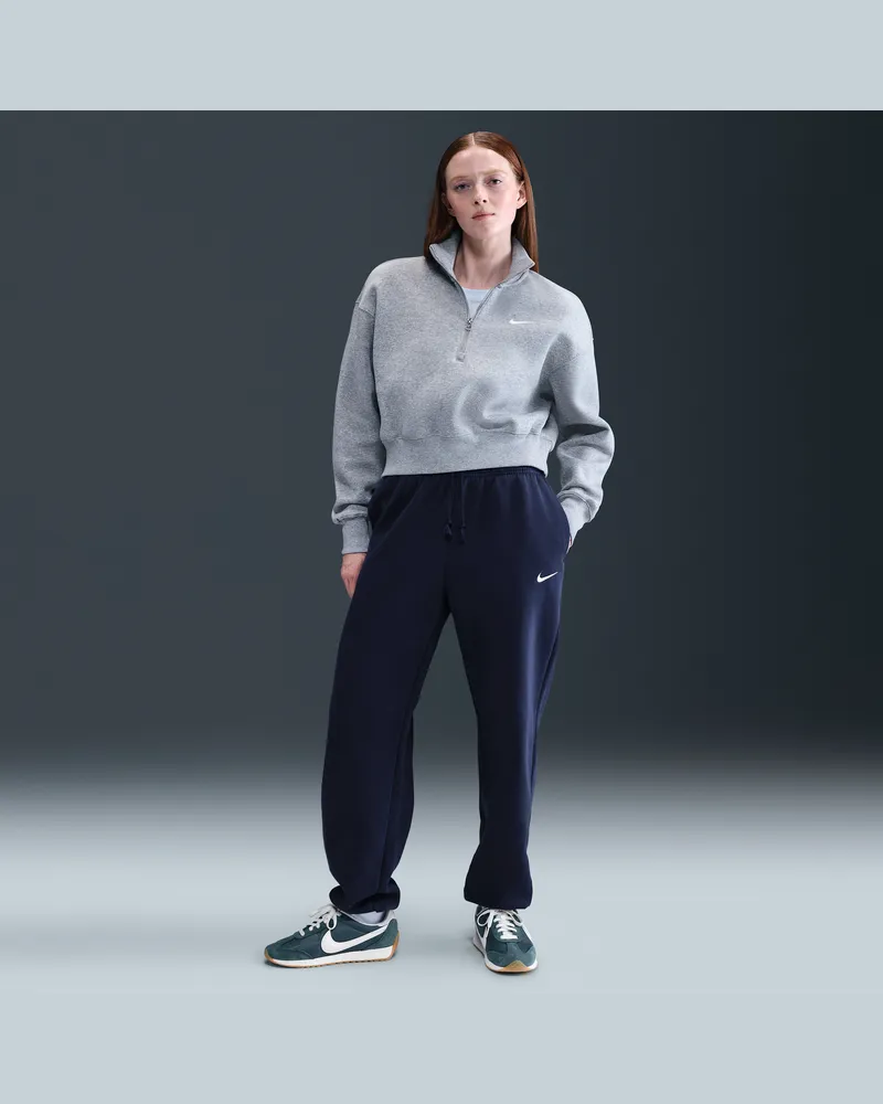 Nike Sportswear Phoenix Fleece Oversize-Trainingshose mit hohem Taillenbund für Damen - Blau Blau