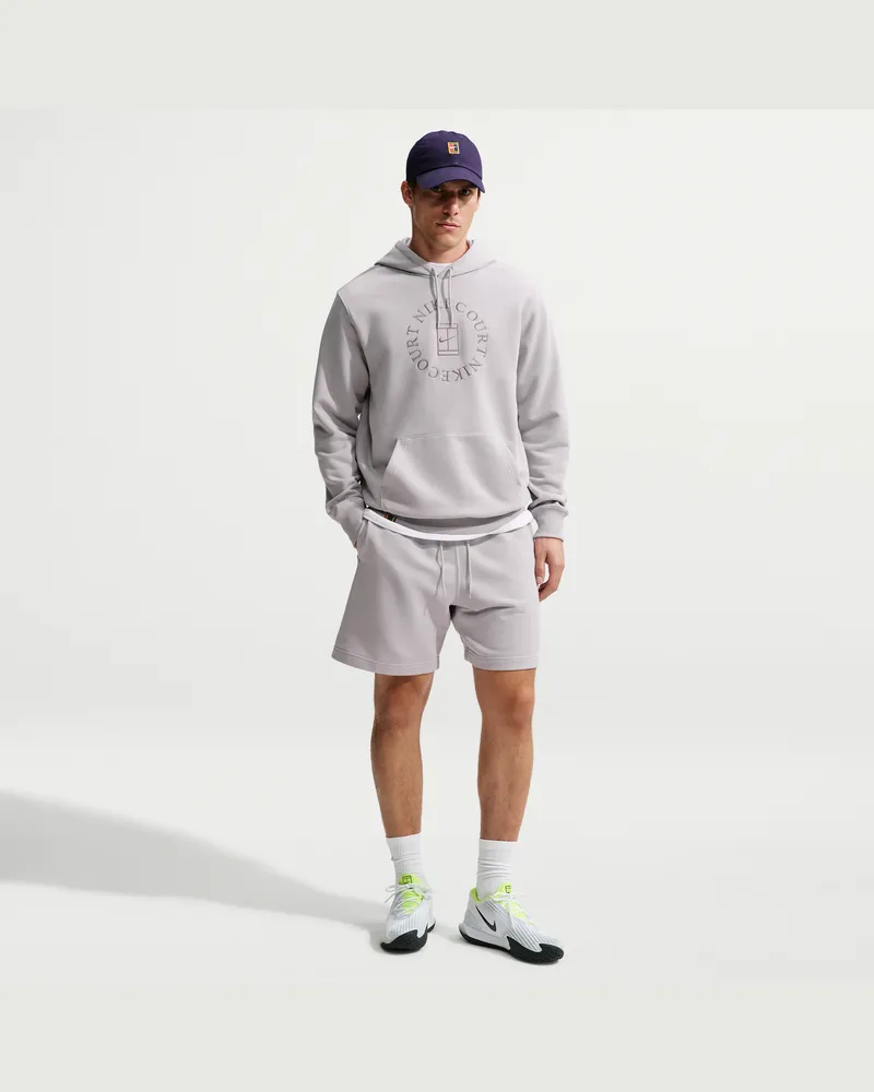 Nike Court Heritage Dri-FIT Fleece-Tennisshorts (Herren) - Lila Lila