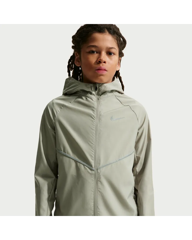Nike Miler Repel Trainingsjacke mit UV-Schutz (Kinder) - Grün Grün