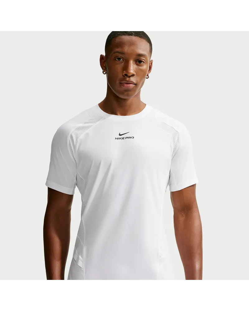 Nike Pro Training Dri-FIT ADV Kurzarmshirt (Herren) - Weiß Weiß