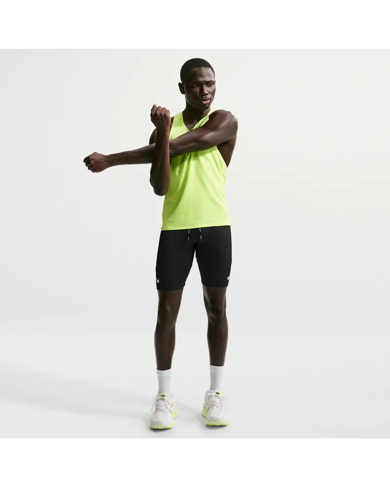 Nike AeroSwiftDri-FIT ADV Lauftights in halber Länge für Herren - Schwarz Schwarz